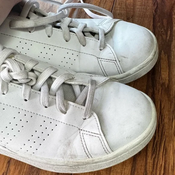 Adidas Womens Advantage Base White Casual Shoes Sneakers Size 7.5 - Picture 2 of 5